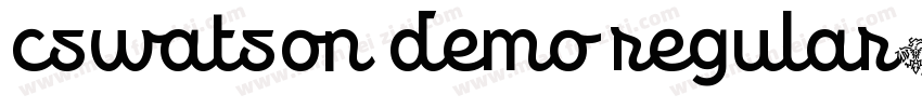 cswatson demo regular字体转换